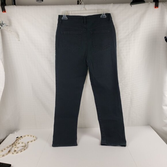 Gloria Vanderbilt 8P Amanda Jeans Black Petite Slim Skinny Straight Denim - Picture 2 of 16